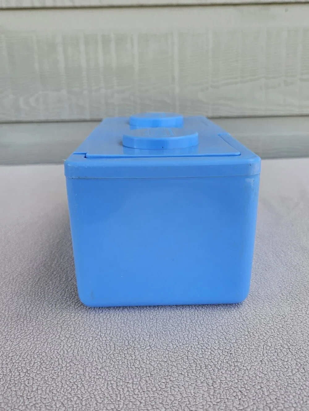CHUBS Stackable Empty Plastic Baby Wipe Container Storage Vintage Light Blue